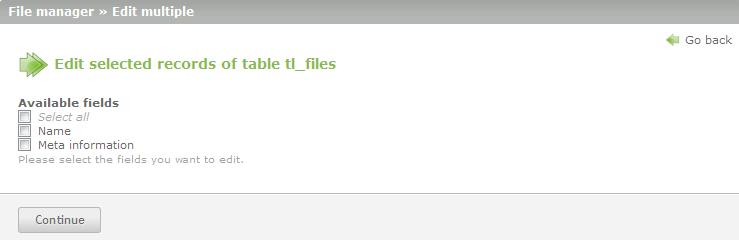 edit multiple fields