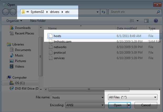 Windows Xp Hosts File Format