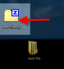 view of compressed file using 7-zip