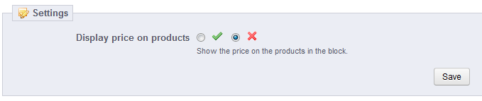 Option to show price for Cross Selling suggested products