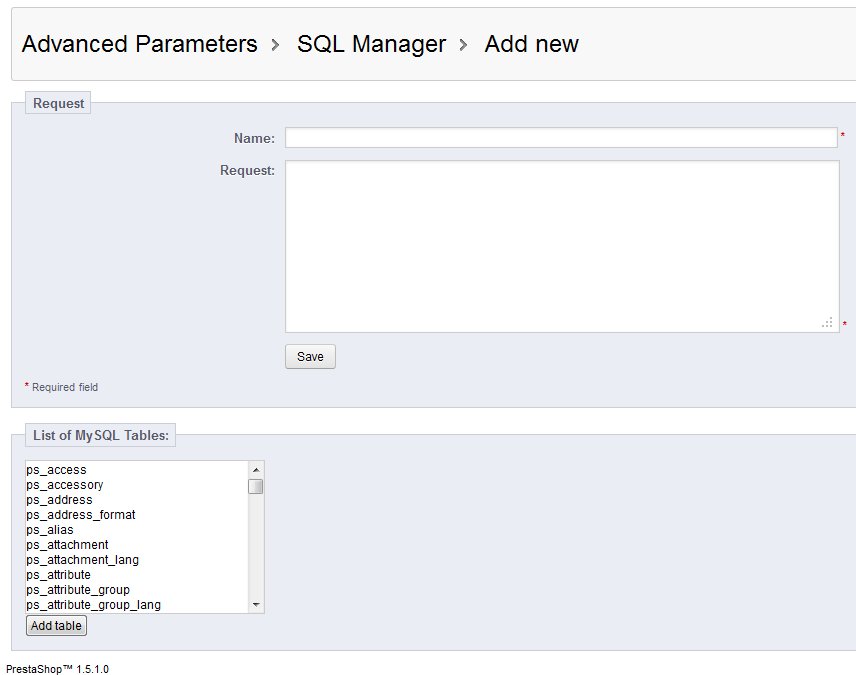 prestashop151-SQLmanager-add