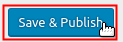 Save & Publish button highlighted