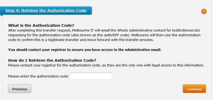 Get authorization code
