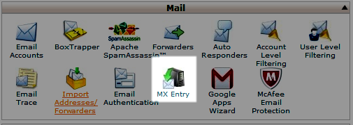 MX entry icon