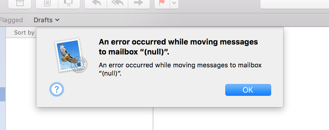 Apple Mail error