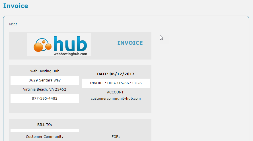 View invoice and click on print if needed 