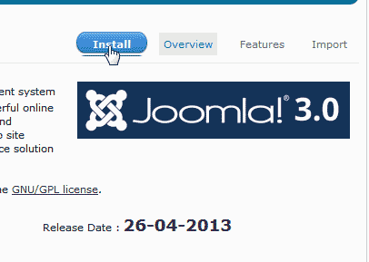 Install Joomla 3.1
