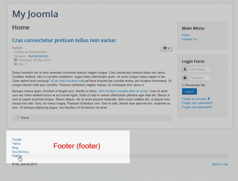 Footer position Joomla