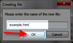 Creating a new file in Notepad++