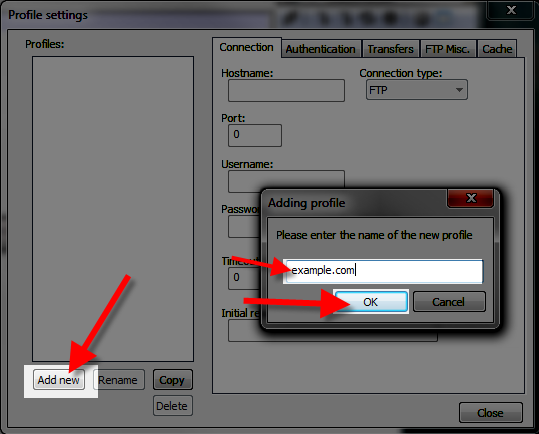 saving my ftp profile settings in notepad++