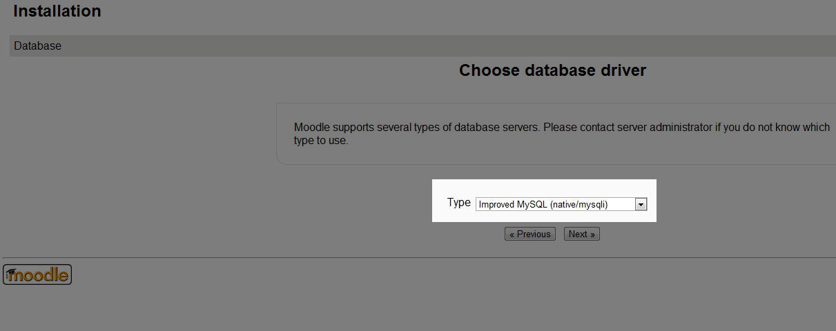 moodle-manual-install-database