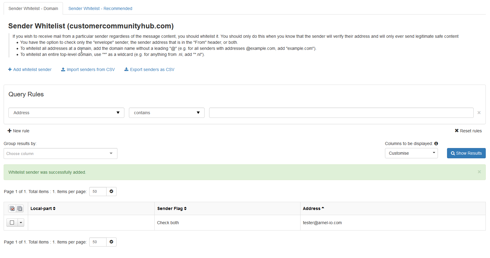 How to Whitelist a Sender in Spam Experts  Hosting Hub