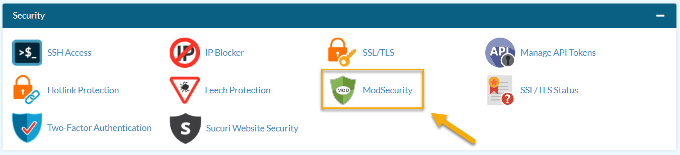 Accessing ModSecurity